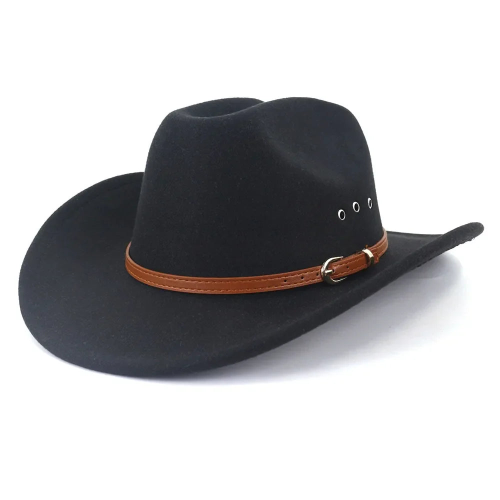 Détail de la texture robuste du chapeau cowboy
