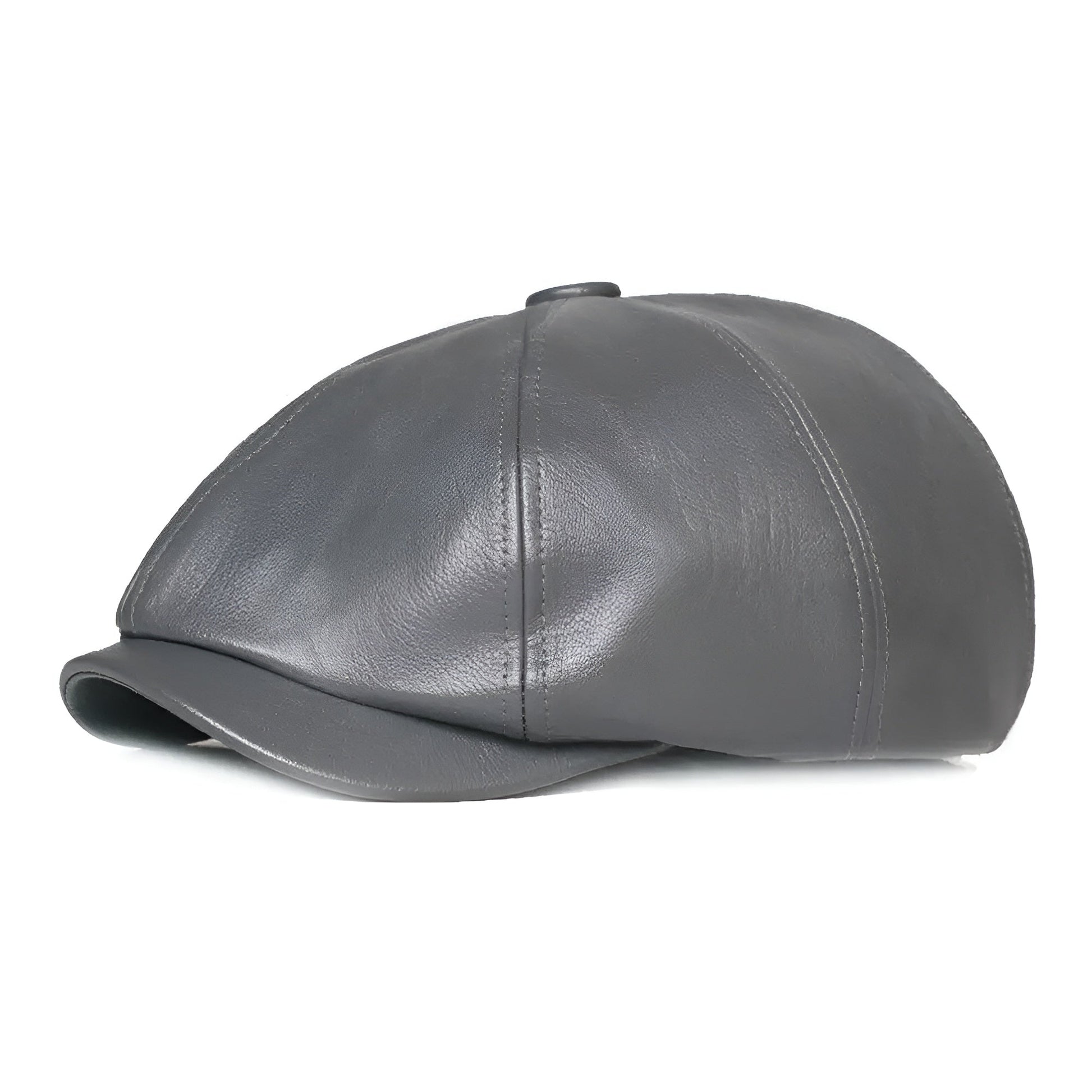 Détail d'une casquette Gavroche avec coutures apparentes