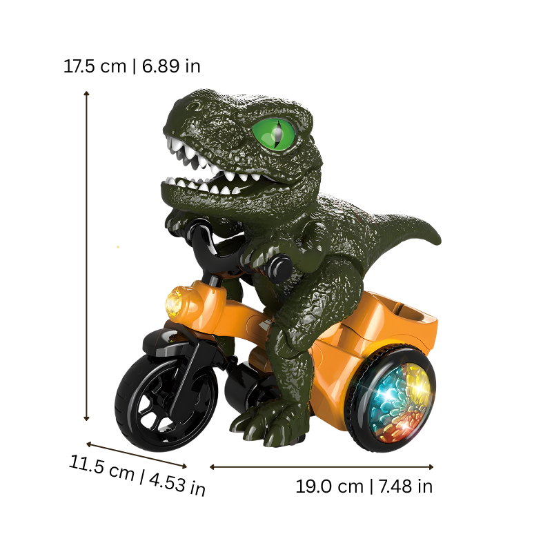 Dimensions du tricycle électrique Dino pour enfants