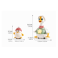 Dimensions du jouet canard avec bébés et accessoires