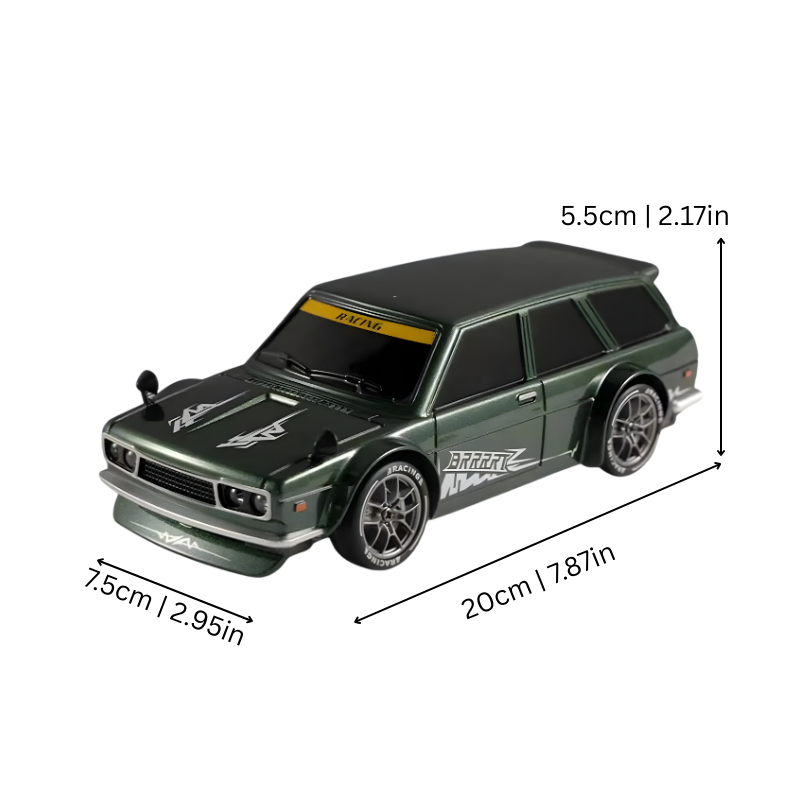 Dimensions de la voiture télécommandée 4WD illustrées en détail
