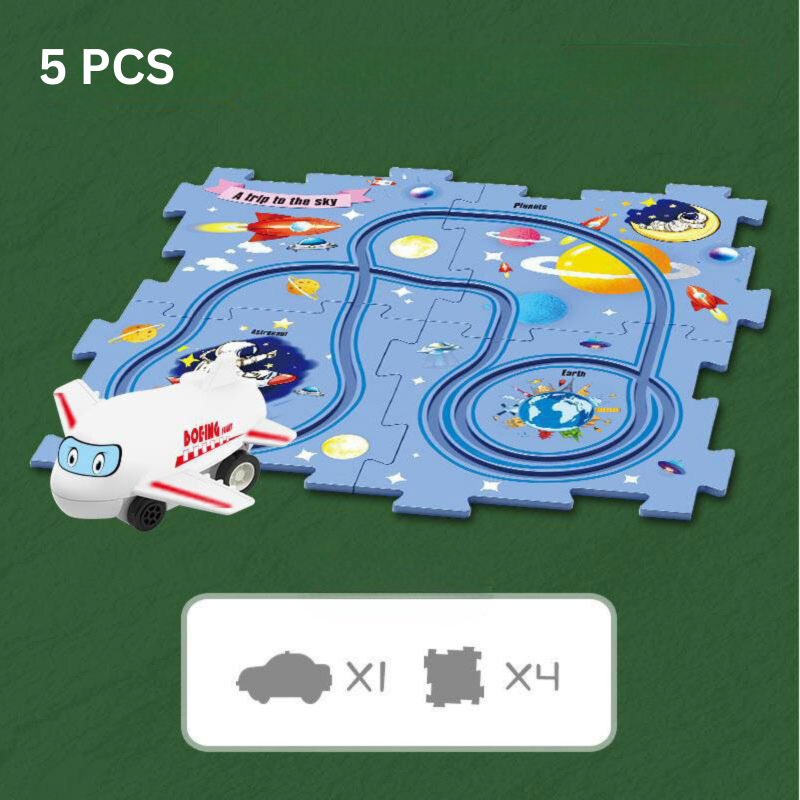 Ensemble spatial de 5 pièces, planètes et astronefs