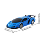Vue de côté d'une voiture transformable avec dimensions indiquées
