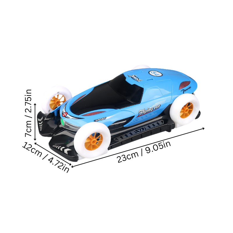 Voiture jouet avec roues glissantes et LED allumées