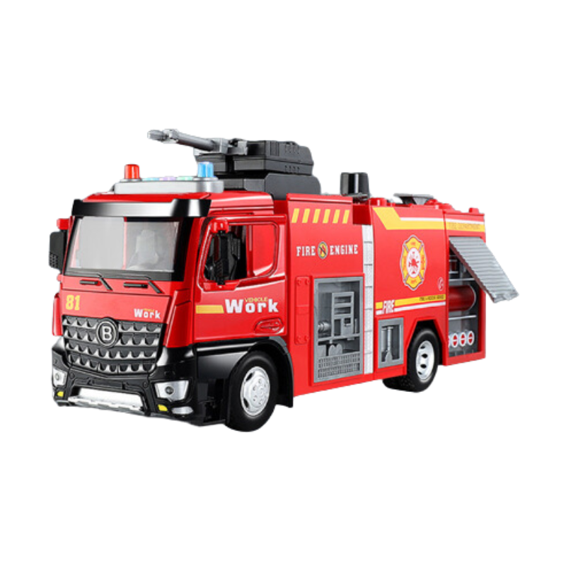 Camion de pompier jouet avec fonction d'arrosage