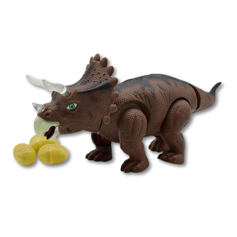 Dinosaure interactif en plastique avec œufs surprises