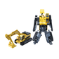 Excavatrice jaune transformable en robot, en plastique ABS
