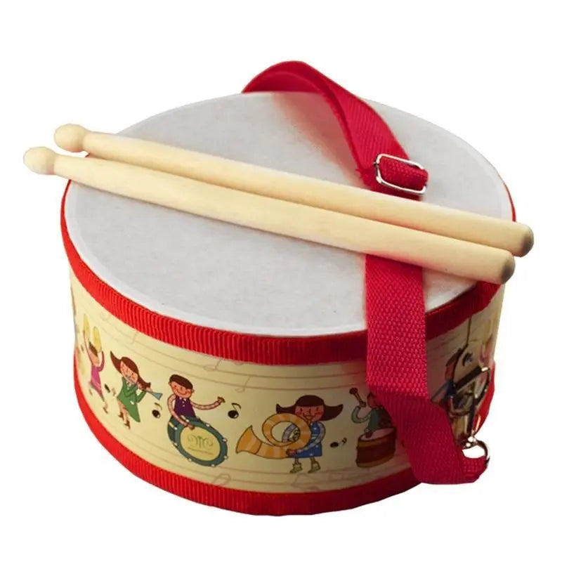 Petit tambour en bois avec baguettes pour enfants