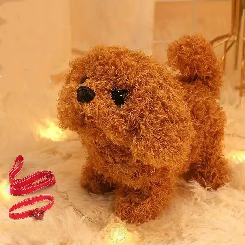 Chien jouet Teddy interactif encourageant le jeu actif
