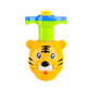 Toupie lumineuse avec motif de tigre, couleurs éclatantes