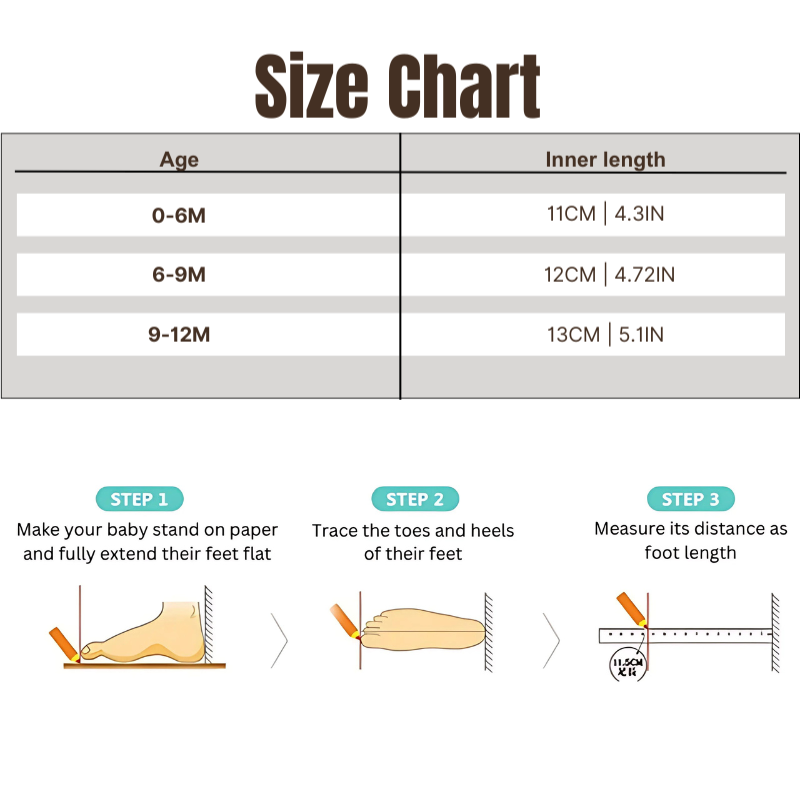 Chaussures bébé en tissu doux avec semelle antidérapante