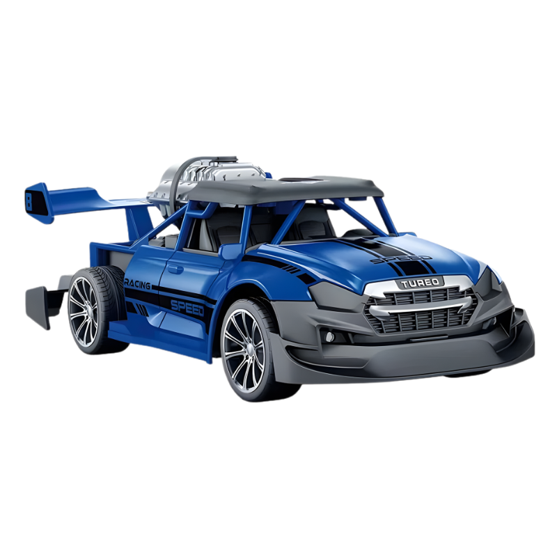 Camion RC bleu avec détails de carrosserie