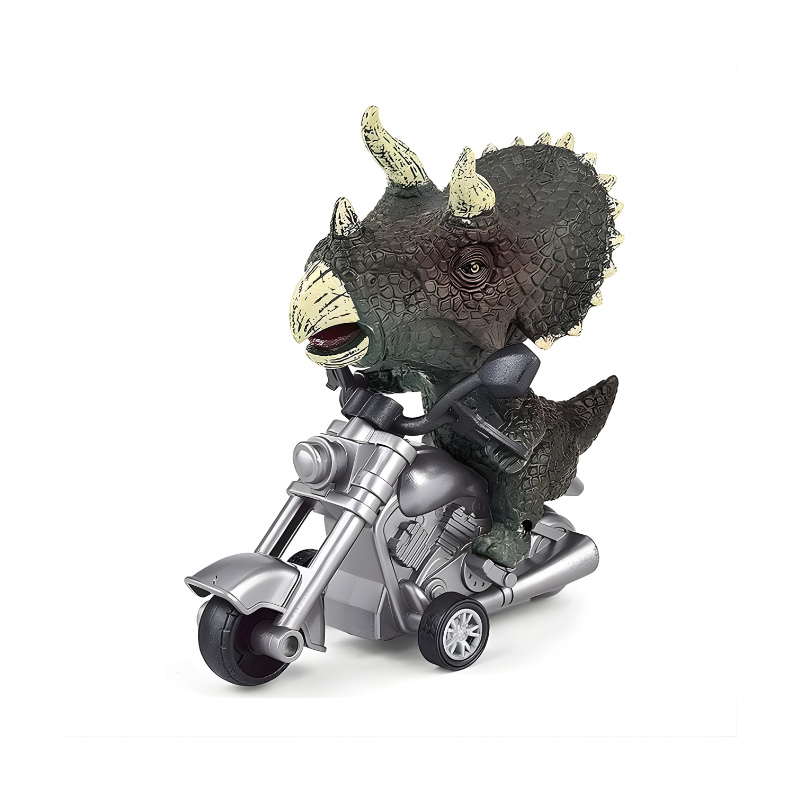 Modèle gris du jouet moto dinosaure avec bords lisses