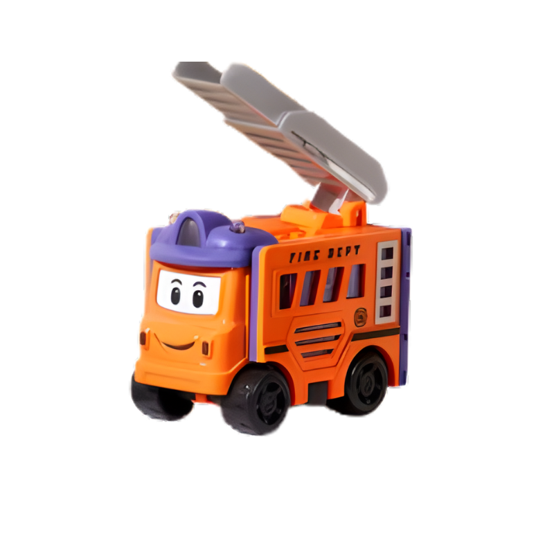 Voiture transformable orange avec design double face
