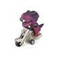 Jouet moto dinosaure à friction en couleur rouge vif
