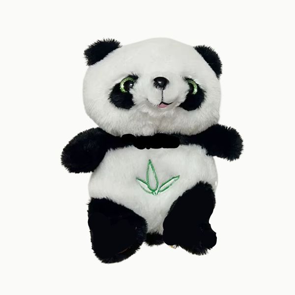 Peluche panda musicale pour bébé avec éclairage tamisé