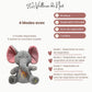 Quatre modes de veilleuse éléphant musicale