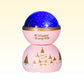 Veilleuse rose poudré diffusant des mélodies apaisantes