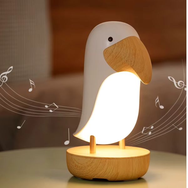 Veilleuse musicale pour bébé avec lumière réglable et Bluetooth