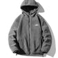 Veste homme en polaire mouton grise avec fermeture éclair