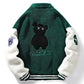 Veste verte et blanche en Pilou Pilou pour homme