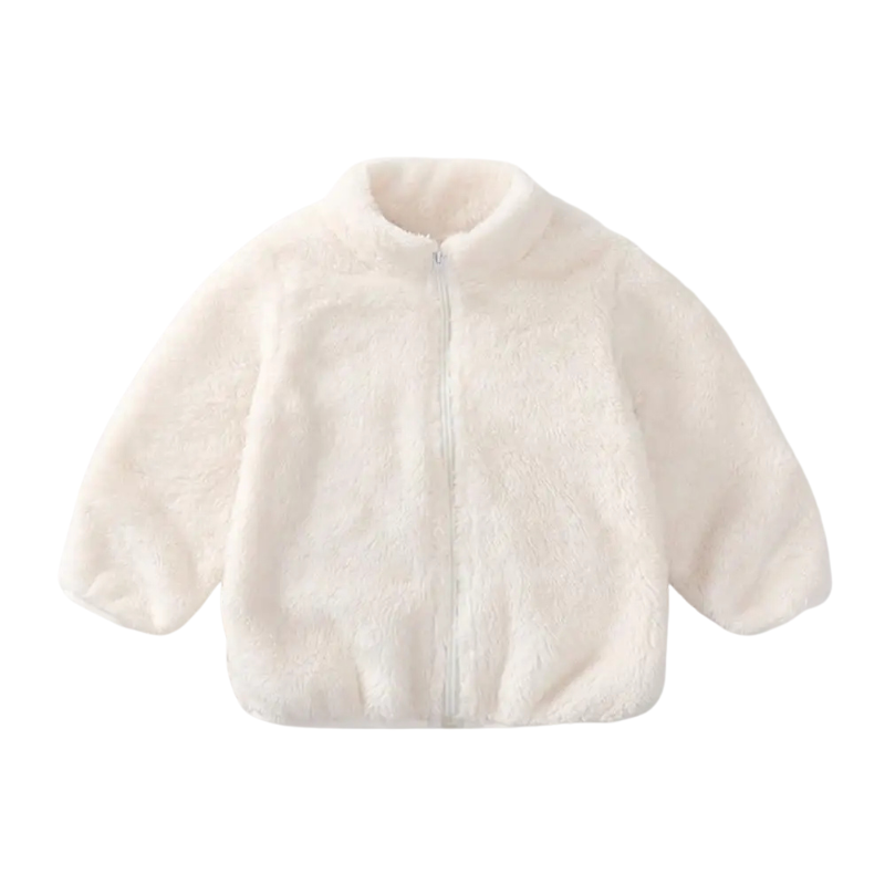 Veste enfant blanche, douce et confortable