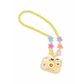 Jouet de projection jaune avec collier assorti