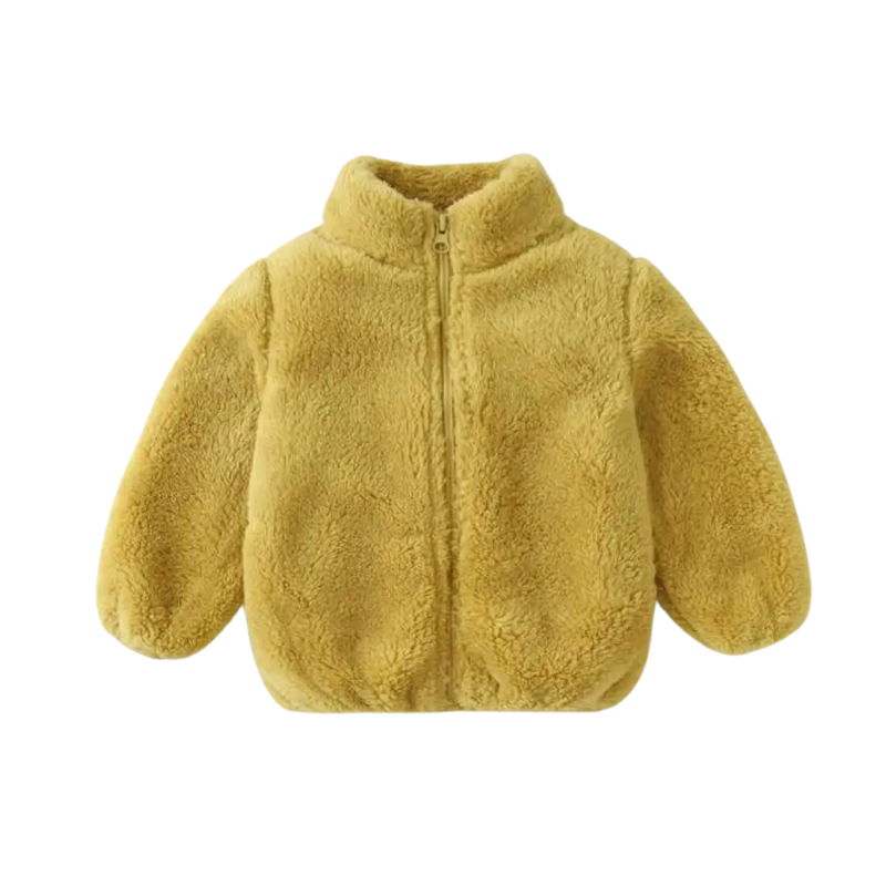 Veste enfant jaune, parfaite pour les journées froides