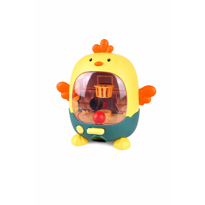 Poulet jaune en plastique pour jeu de basketball miniature