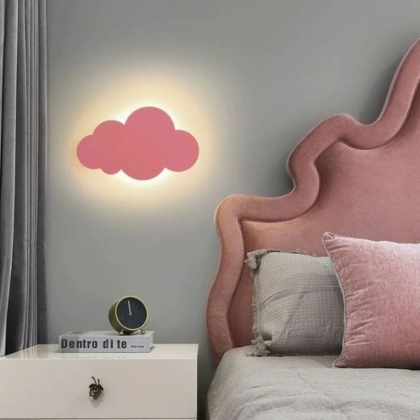 Vue rapprochée de la veilleuse nuage LED éteinte