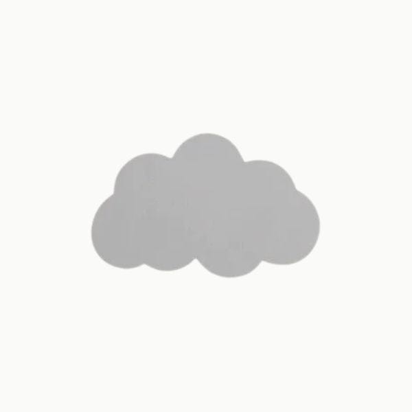 Veilleuse murale nuage LED blanche sur fond neutre