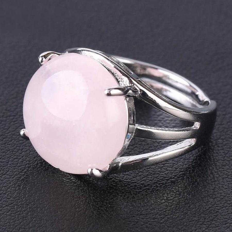 Bague élégante avec cabochon en pierre turquoise