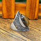 Bague en argent avec pierre Œil de tigre cabochon