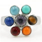 Détail du motif fleur de vie sur la bague