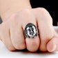 Bague en argent avec tête de Bouddha sculptée en détail