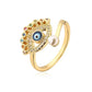 Détail de la surface de la bague avec motif œil