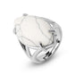 Bague en pierre de labradorite, reflets irisés visibles