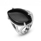 Bague en pierre de jade, finitions polies et brillantes