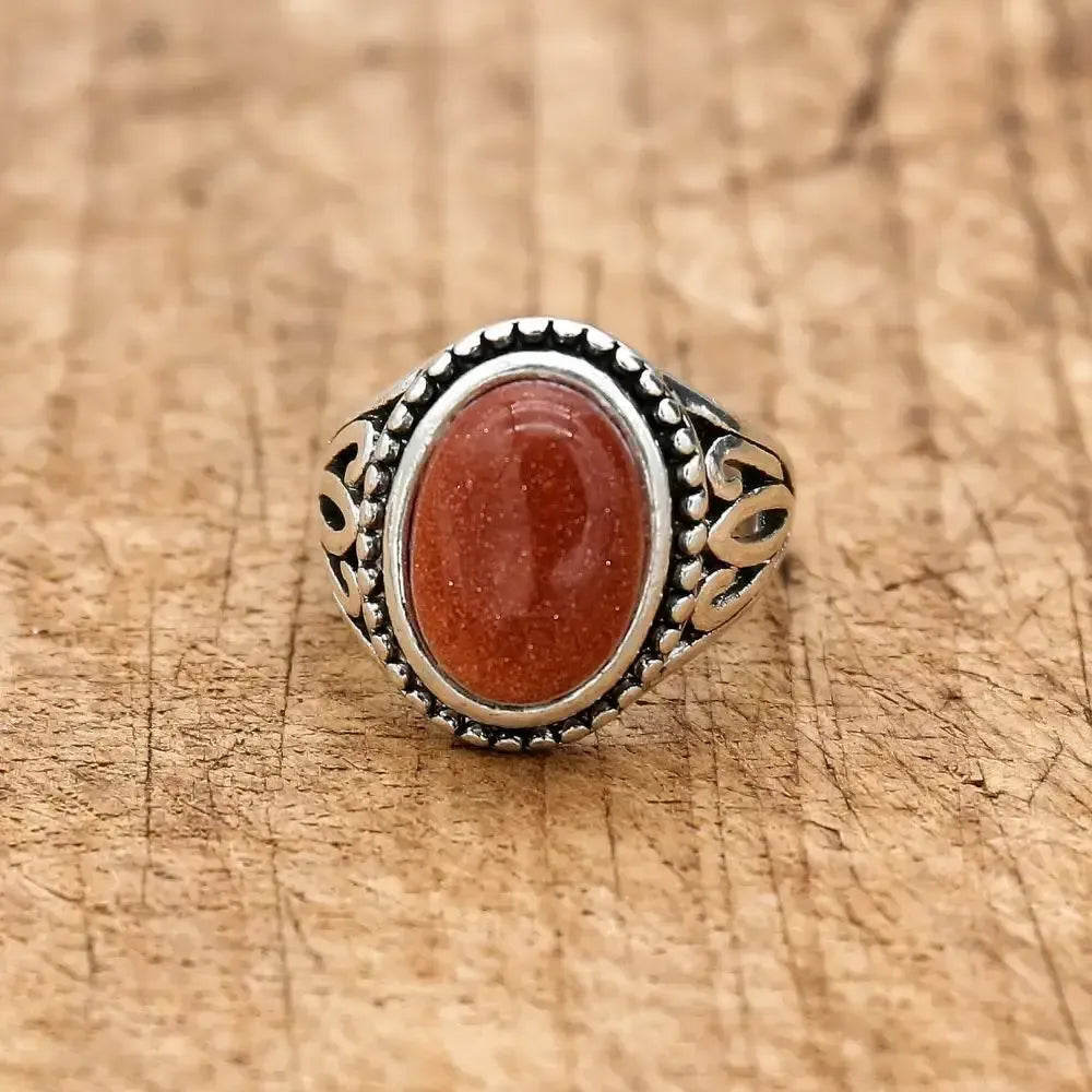 Bague en quartz rose, pierre centrale et monture fine