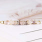 Barrette géométrique en tourmaline, vue latérale