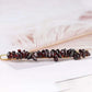 Barrette en citrine, forme géométrique, vue de dessus