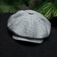 Casquette grise style Peaky Blinders, ajustable pour hommes