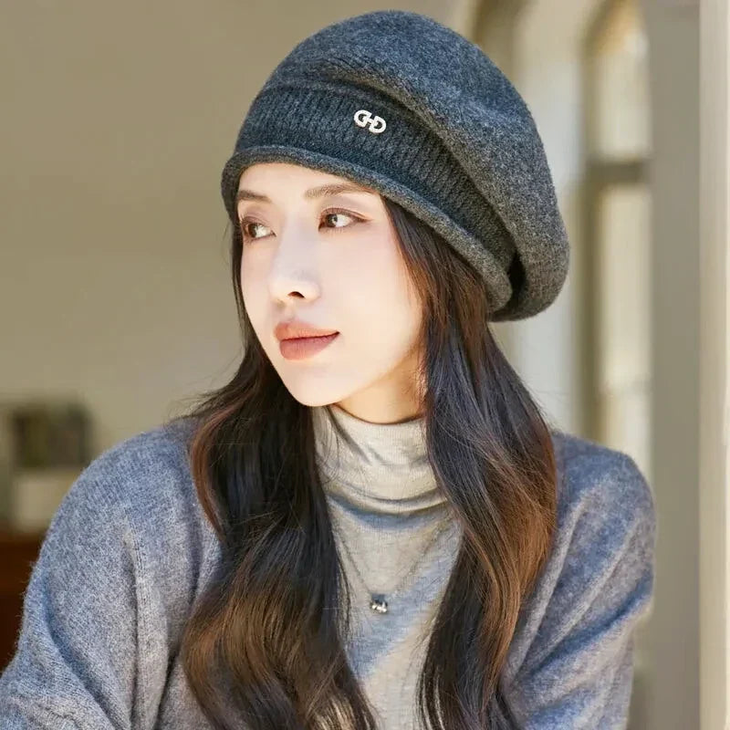 Béret femme élégant en laine pour l'hiver