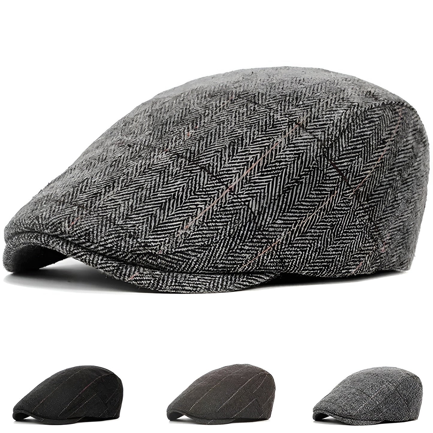 Béret en laine posé sur une surface en bois