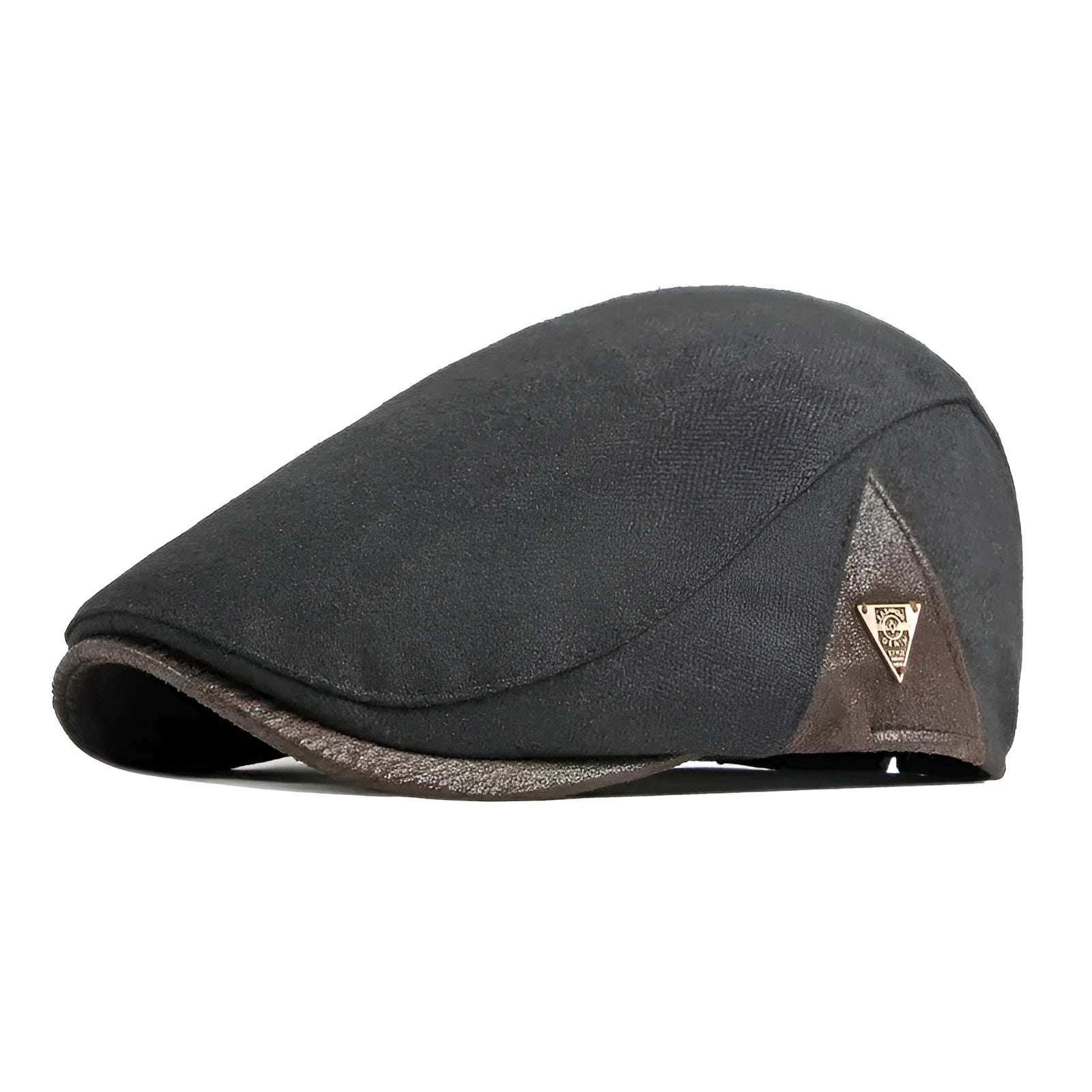 Béret noir ajustable, design épuré et chic