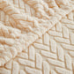 Zoom sur le motif en laine de la housse polaire