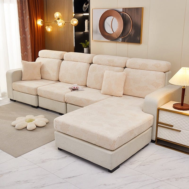 Gros plan sur la texture douce d'une housse polaire motif ours