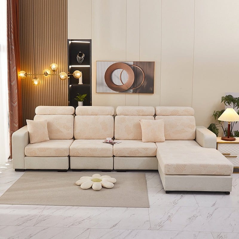 Ensemble de coussins recouverts de housses polaires motif ours