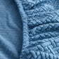 Coussin de canapé recouvert de housse polaire, motif laine
