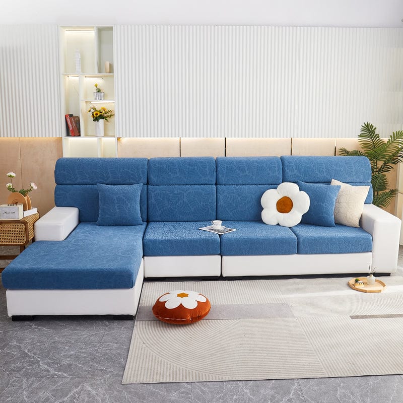 Housse polaire bleu ciel, protection élégante pour coussins